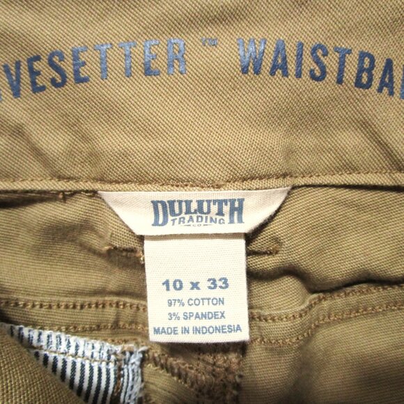 Duluth Trading Co Cargo Pants Women 10 X 33 Flex Fire Hose Relaxed Curvesetter - Picture 7 of 11